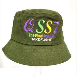 NWOT Unisex "Queen Sugar" TV Show Forest Green Bucket Hat Colorful Embroidery